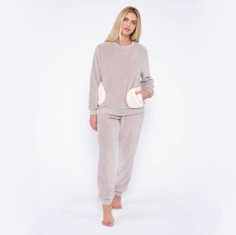 Pijama Coralina Gris Muydemi