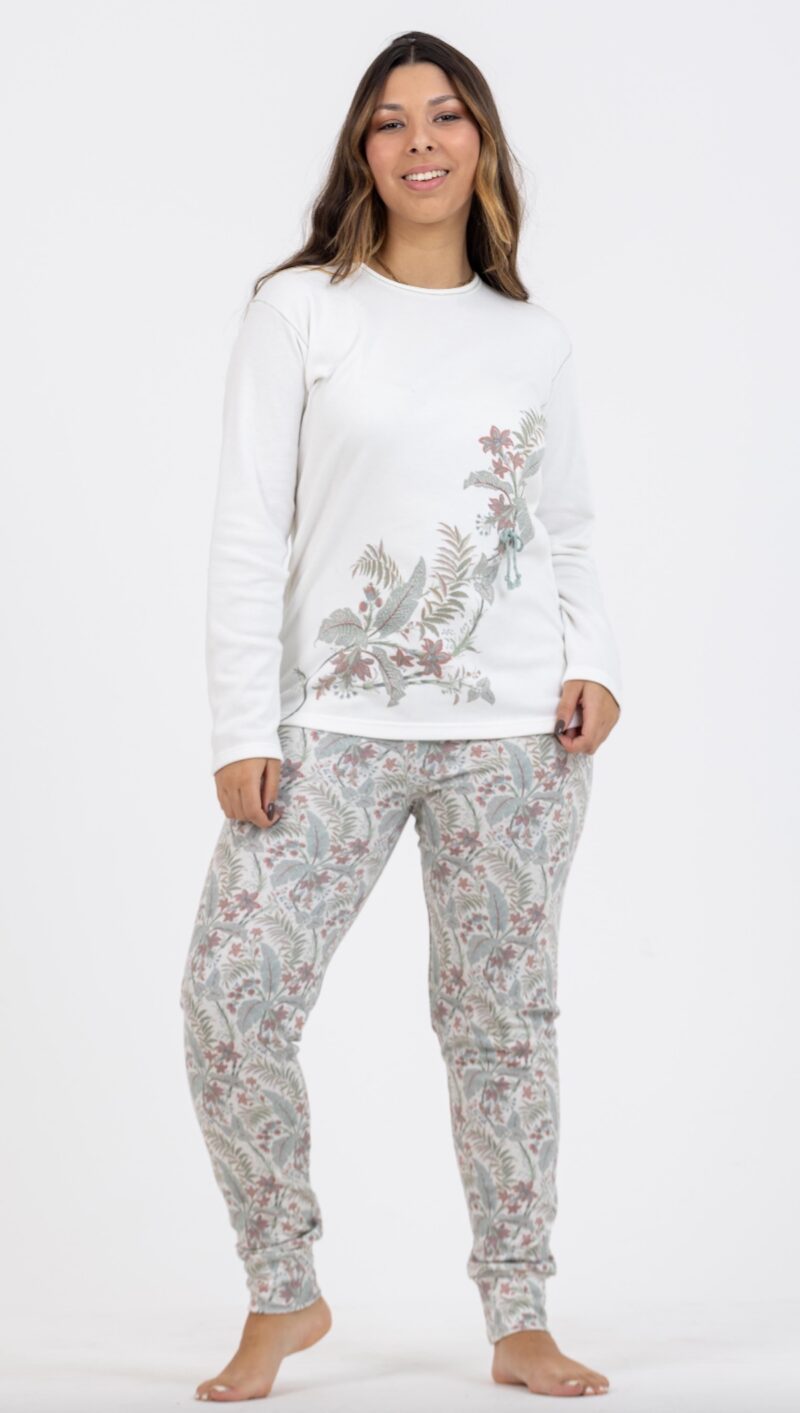 Pijama Floral GrIs Pelicam