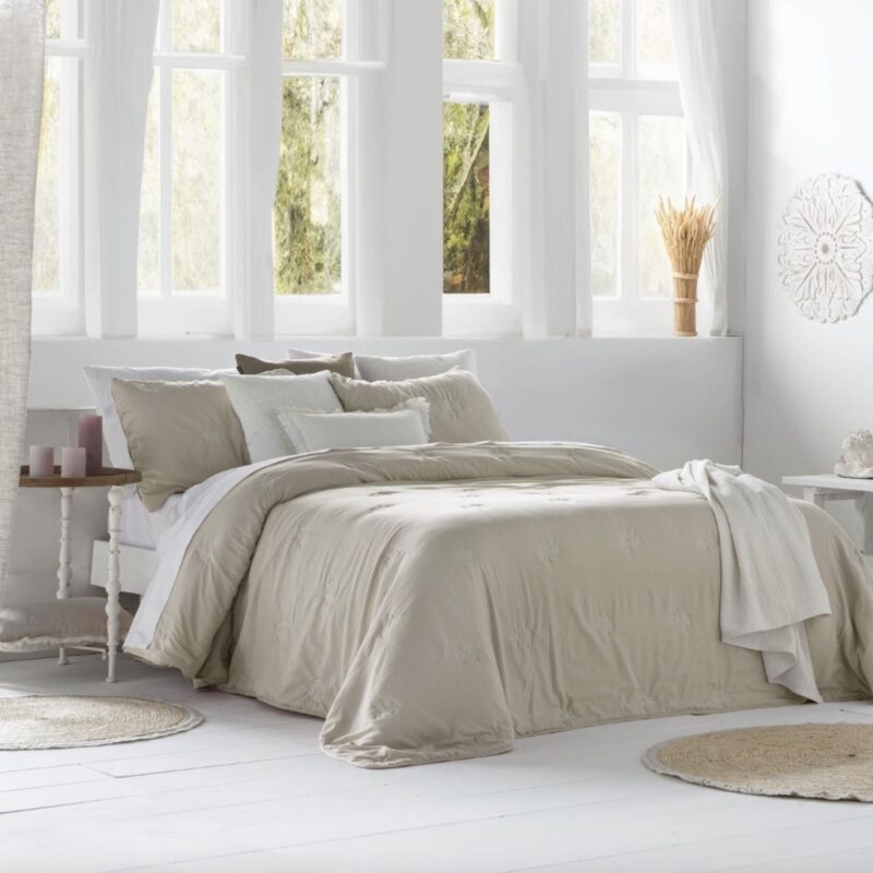 Colcha Bouti Amalia Beige Fundeco