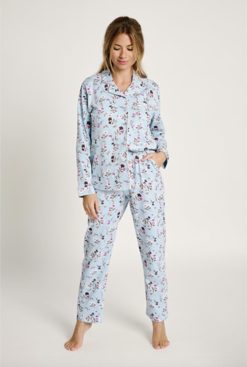 Pijama Camisero Floral Muydemi