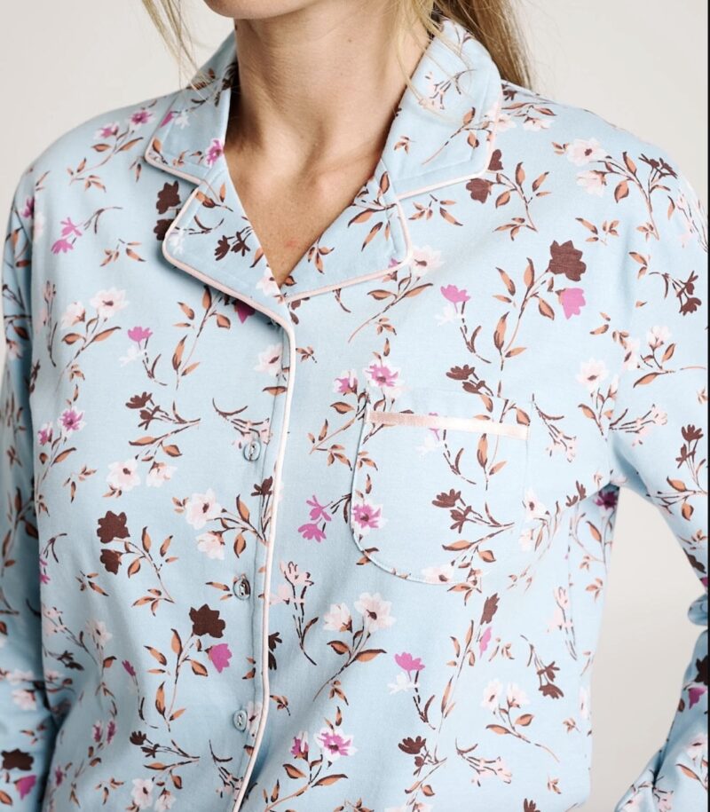 Pijama Camisero Floral Muydemi