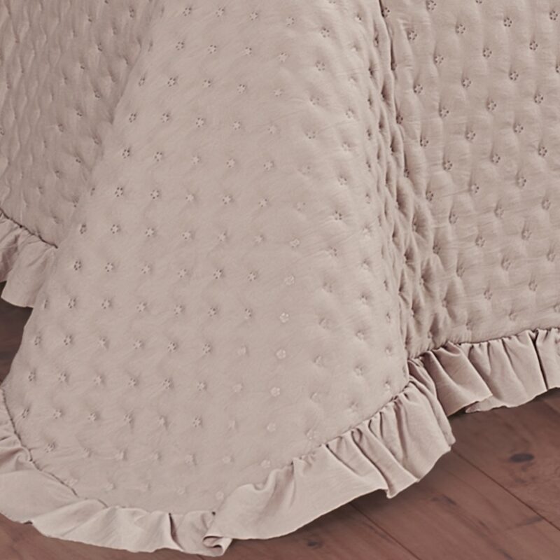 Colcha Sherpa taupe Llarbona Maia