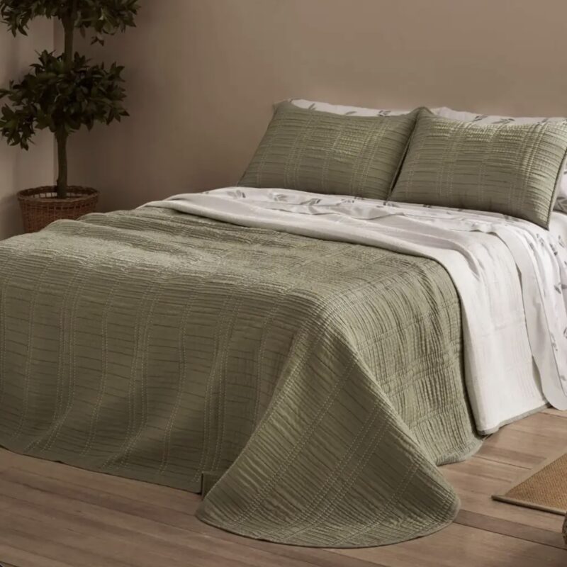 Colcha Geométrica Burrito Blanco