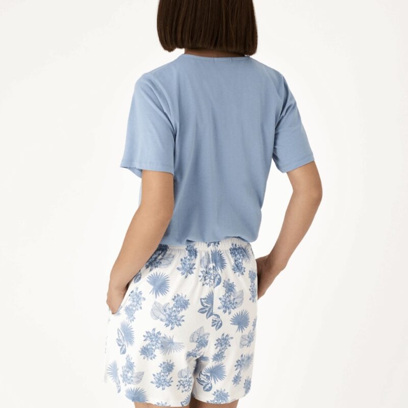 PIJAMA AZUL MANGA CORTA ALGODON PROMISE