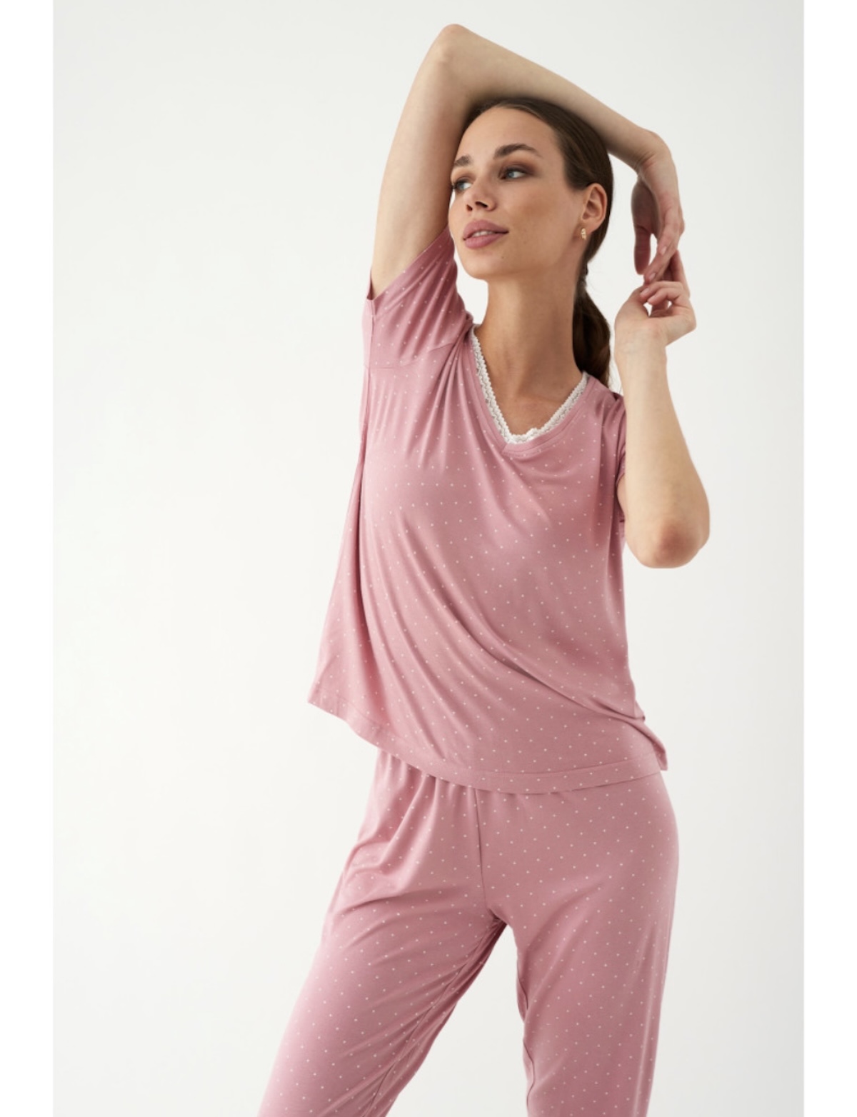 Pijama Rosa Manga Corta Promise