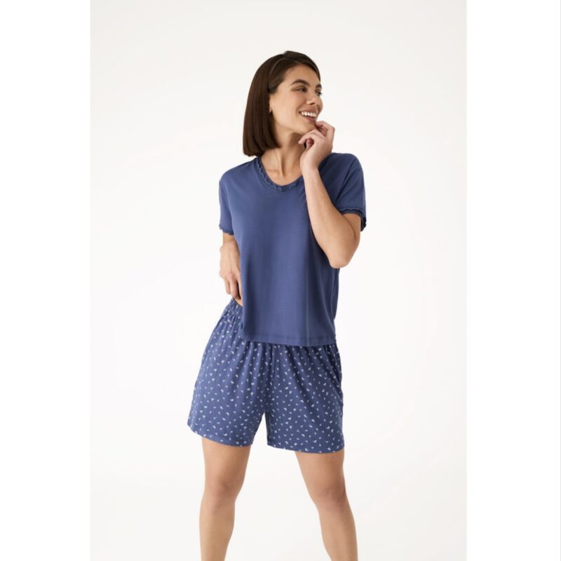 Pijama Marino Viscosa Promise