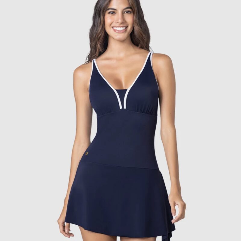 Bañador Reductor Con Falda Leonisa